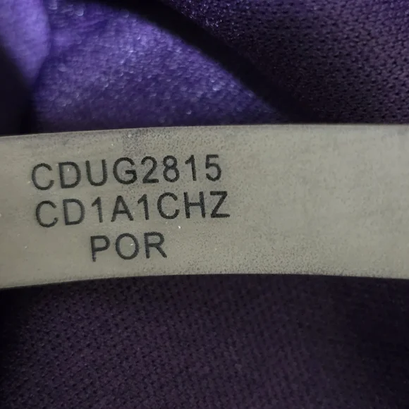 CALVIN KLEIN size 6 Stretch Zip Ruched One Shoulder Embellished Dress Purple - Picture 16 of 16